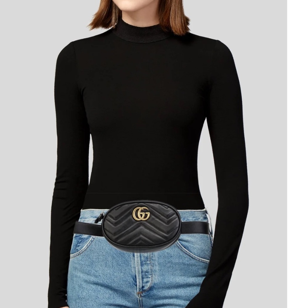 Beautiful Gucci Marmont oval belt bag